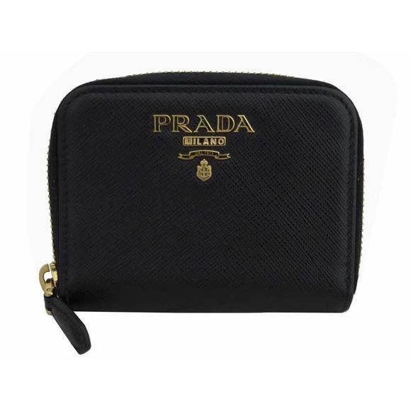 Prada Leather Card Black Case Saffiano - Picture 1 of 3
